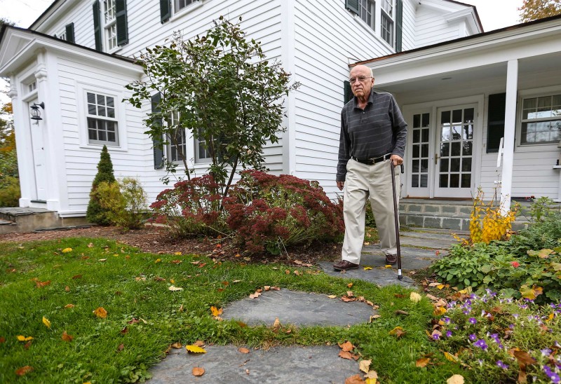 Harry Holland at his home in Hanover, NH. Photo by Cheryl Senter.