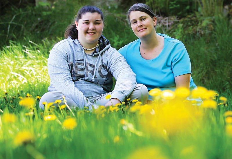 Jen Cole with her daughter Julia. Photo by Cheryl Senter.