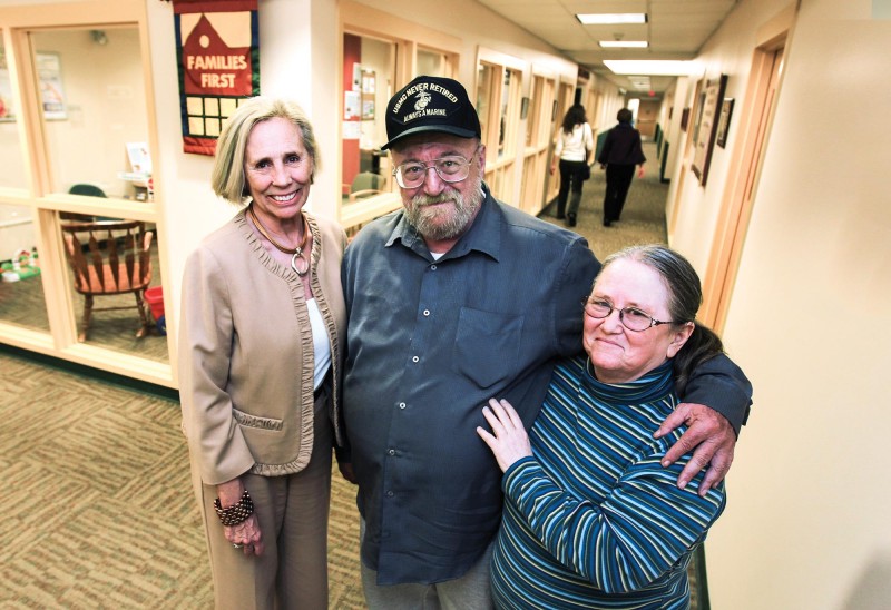 Families First Executive Director Helen Taft and John and Sandy Pelletier. Photo by Cheryl Senter.