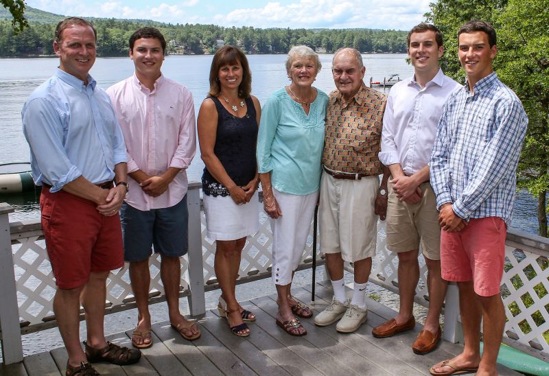 The Weeks Family: John, Matt, Gail, Pat, Jack, Andrew and Tim. (Photo by Cheryl Senter).