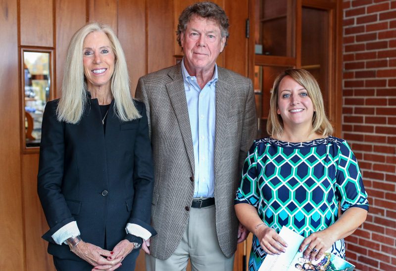 Barbara and Dick Couch and Christina Lachance. (Photo by Cheryl Senter.)