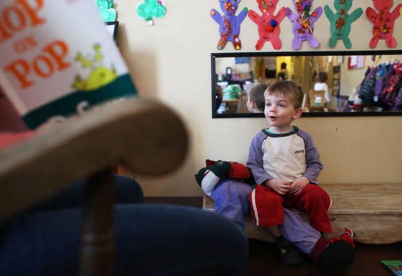 Storytime at the Barrington Village Family and Child Enrichment Center, Barrington NH. (Photo by Cheryl Senter.)