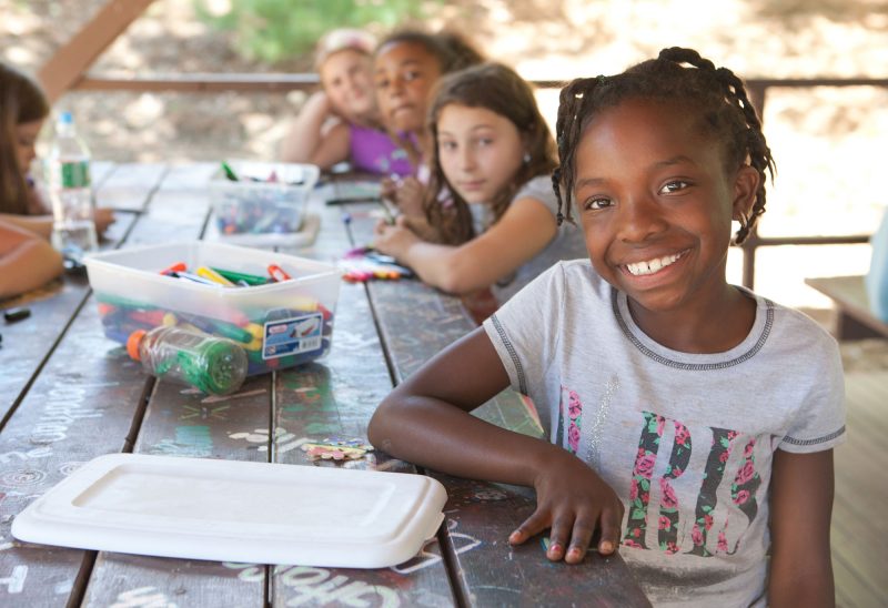 Kids attend summer camp at the Boys and Girls Club of Manchester's Camp Foster. (Photo courtesy of the Boys and Girls Club of Manchester.)