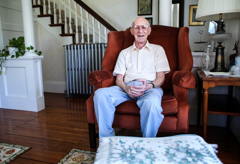 Ruland at home in Milford, NH. (Photo by Cheryl Senter.)