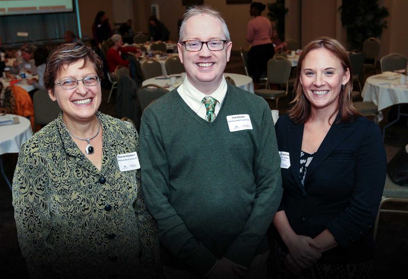 Pictured left to right: Deborah Schachter, Foundation capital region senior program officer, Tym Rourke, Foundation director of substance use disorders grantmaking, Alexa Eggleston, senior program officer, domestic programs, Conrad N. Hilton Foundation. (Photo by Cheryl Senter.)