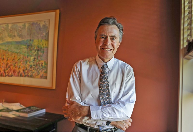 Tim Caldwell at his office in Lebanon, NH. (Photo by Cheryl Senter.)