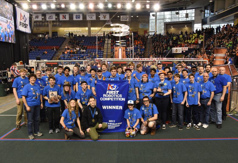 FIRST Robotics Competition, 2017 New England District Winner. (Courtesy photo.)