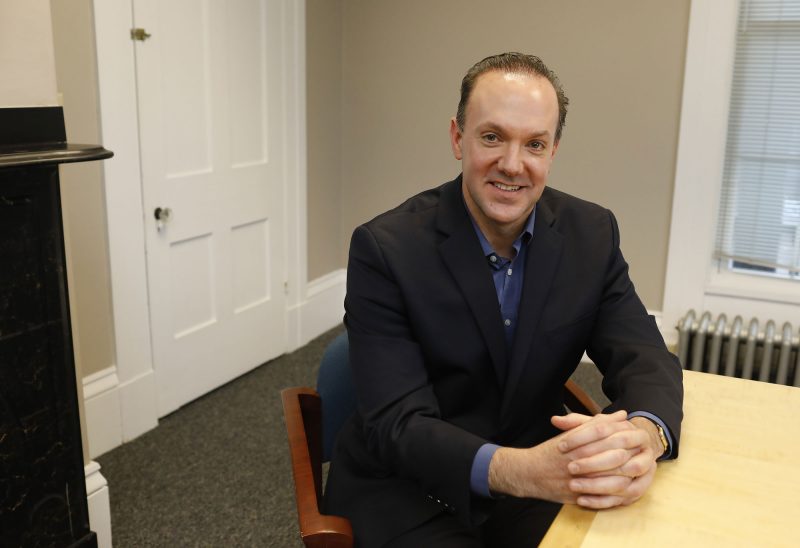 Richard Peck, vice president of development and philanthropy services. (Photo by Cheryl Senter.)