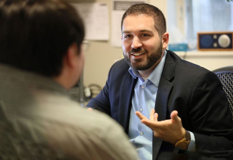 Michael DeCristofaro, senior philanthropy advisor for the Capital and Manchester region. (Photo by Cheryl Senter.)