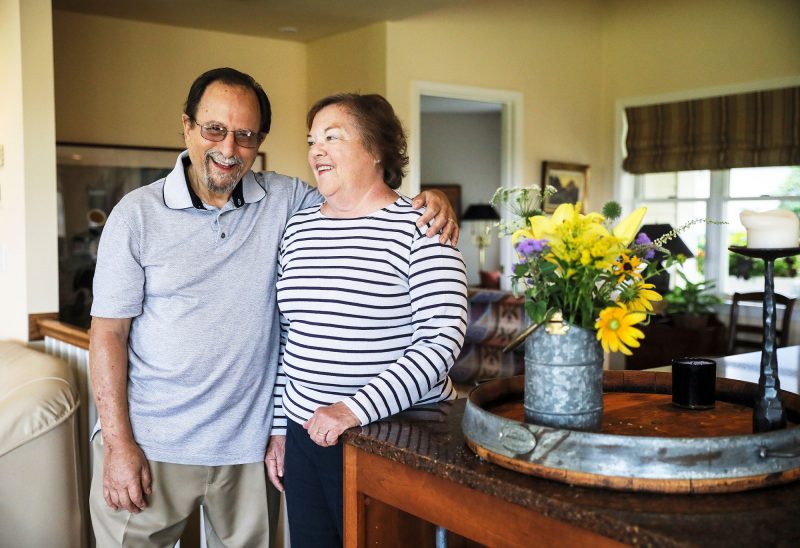 Doug and Joanne Wise of Grantham, members of the Spaulding-Potter Legacy Society. (Photo by Cheryl Senter.)