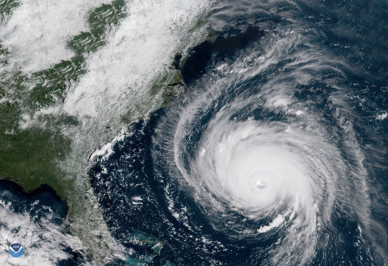 Hurricane Florence. (Photo courtesy of NOAA.)