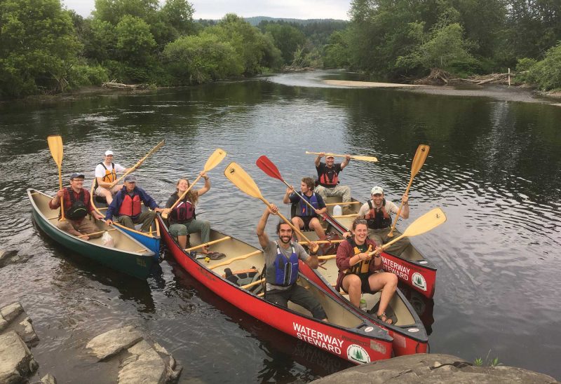 Northern Forest Canoe Trail, post work paddle on the Connecticut River. (Courtesy photo.)