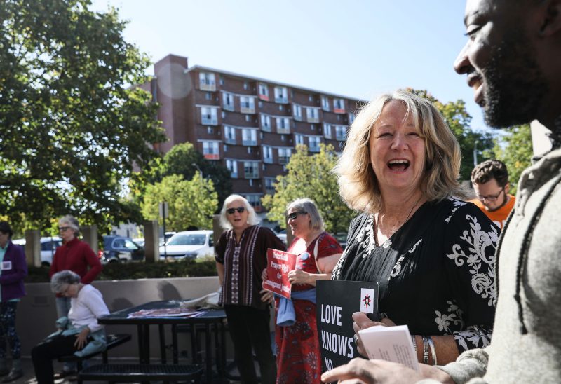 Maggie Fogarty, co-director of the New Hampshire program of the American Friends Service Committee. (Photo by Cheryl Senter.)