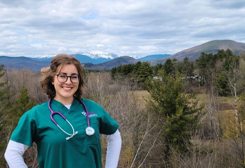 Anna Dude of North Conway is able to continue pursuing her nursing degree at White Mountains Community College thanks to grants from The Foundation for New Hampshire Community Colleges and the Charitable Foundation. Courtesy photo.)