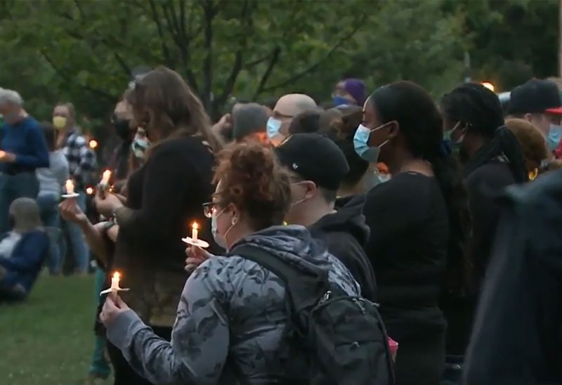 Candlelight vigil in Manchester, NH.