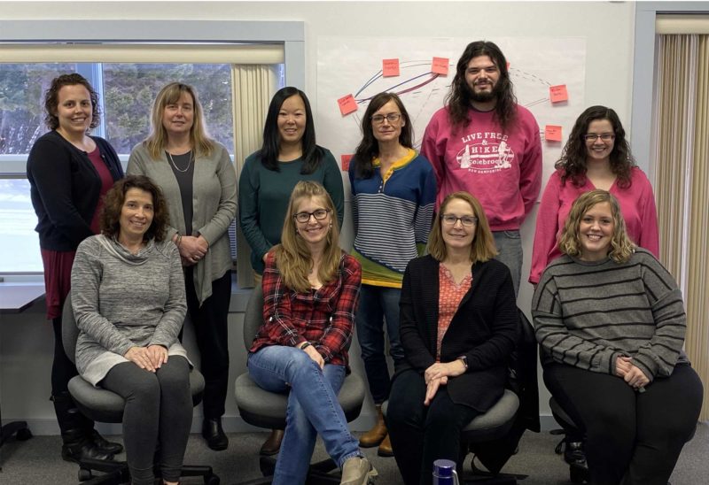 School counselors in the North Country, including Jennifer Lyon and Lynda True-Carter, worked through the summer to stay connected with students isolated during the COVID-19 pandemic. Pictured, l-r: Lynda True-Carter; Vicki Illes; Kristen Burke; Samantha Gross; Jennifer Lyon; Karen Marks; JoLee Horvath; Lisa Harold, ; Jake Topliffe and Alysha Thibault-Topliffe. (Courtesy photo)