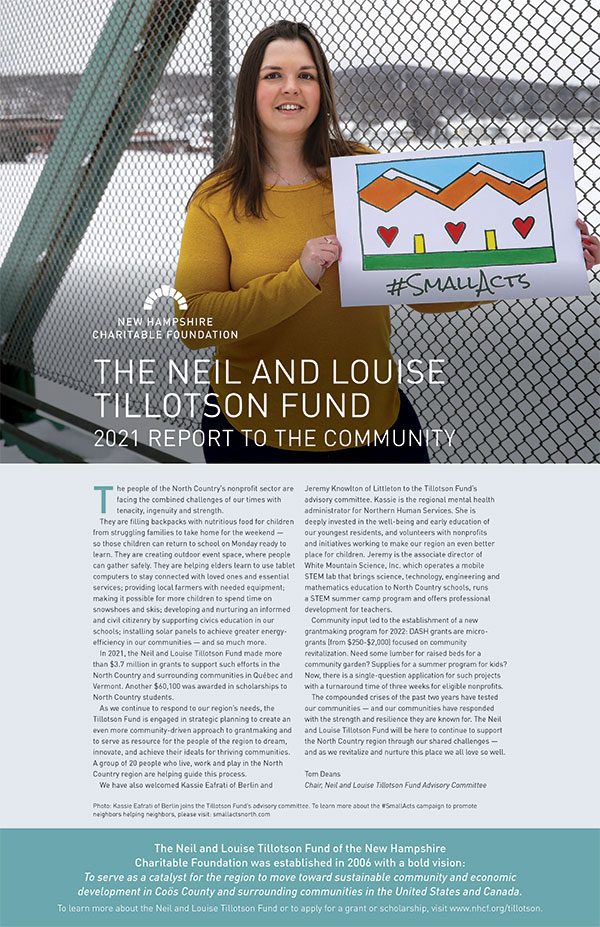 The Neil and Louise Tillotson 2021 Report to the Community