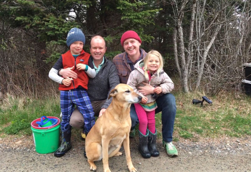 William Abbott, second from left, and his family. (Courtesy photo.)