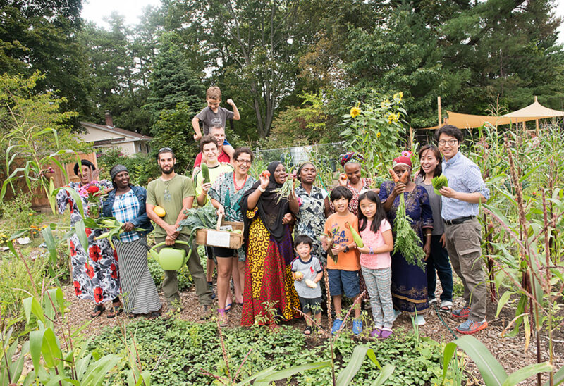 Gardeners at a Grow Nashua community garden. (Courtesy photo.)