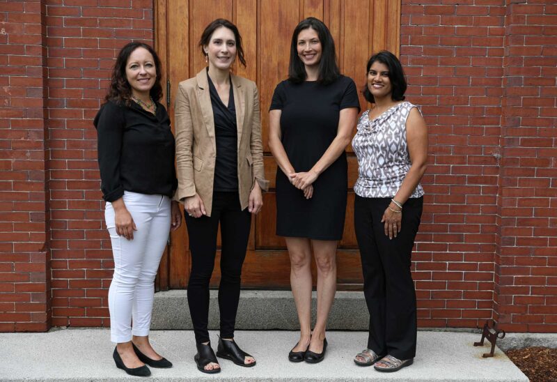 New board of directors (left to right): Kristin Girald, Evelyn Aissa, Sarah Mattson Dustin and Ritu Ullal. (Photo by Cheryl Senter.)