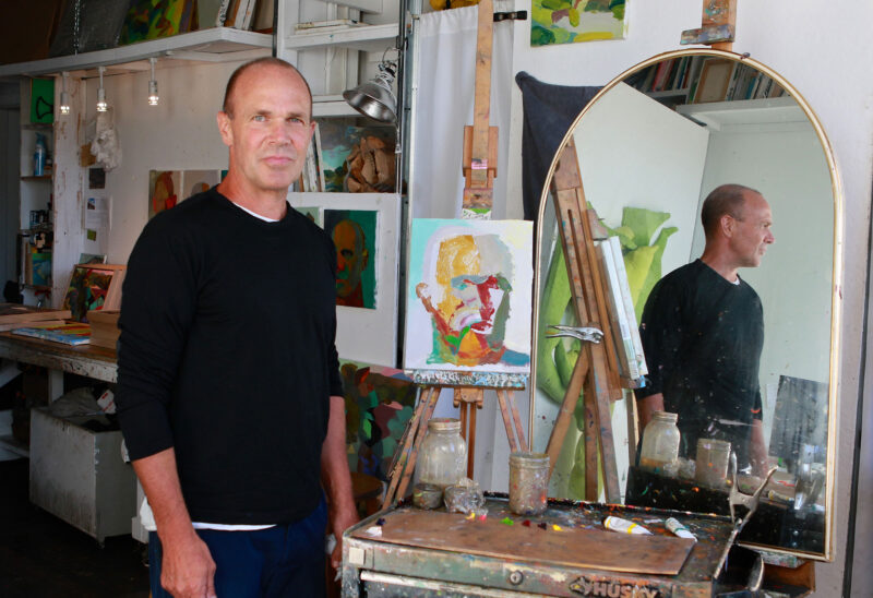 Rick Fox of Kittery, ME, winner of the 2022 Piscataqua Region Artist Advancement Grant. (Photo by Tammy Byron.)