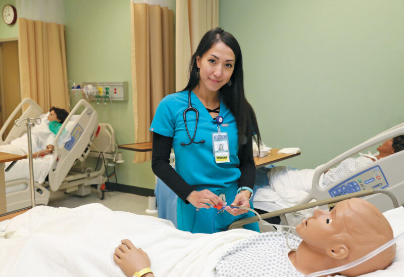 Felicia Fekay of Whitefield is studying to become a licensed practical nurse with help from Foundation Medallion Fund scholarships. (Photo by Cheryl Senter.)