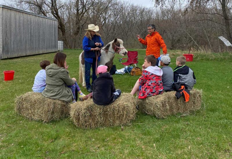 Stable Connections will use their Neil and Tillotson grant award to support design and engineering costs for a year-round indoor arena to offer equine-assisted therapy programs. (Courtesy photo.)