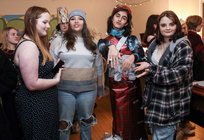 Teens enjoying time and building community at Avenue A. (Photo by Cheryl Senter.)