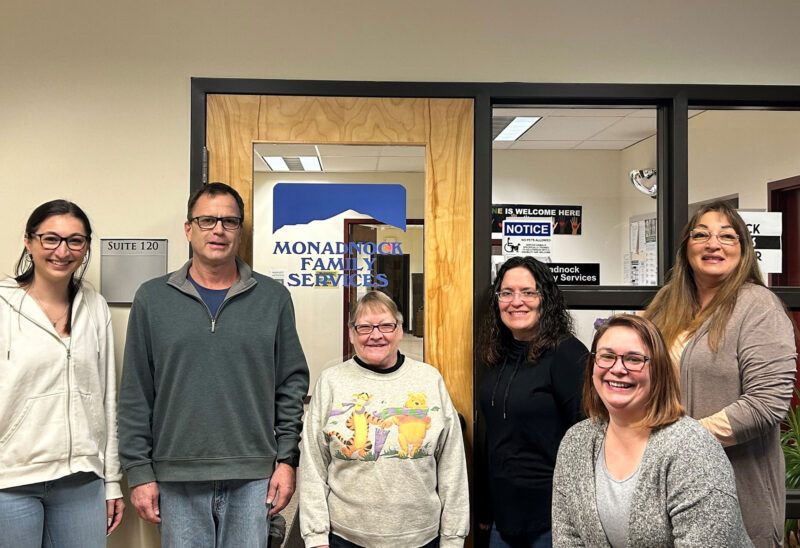 One of the ten nonprofit community mental health centers, Monadnock Family Services, Peterborough office staff. (Courtesy photo.)