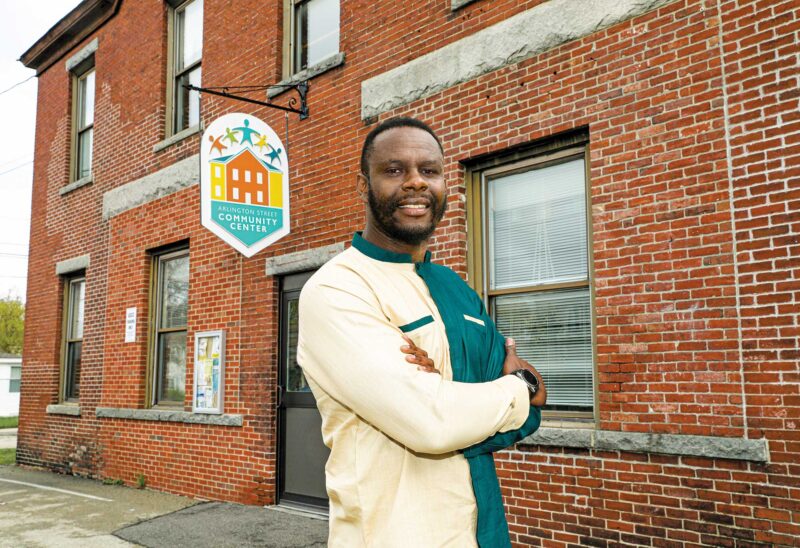 Arnold Mikolo, an environmental justice advocate for Conservation Law Foundation. (Photo by Cheryl Senter.)