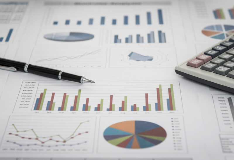 close up photo of a pen and calculator on financial documents