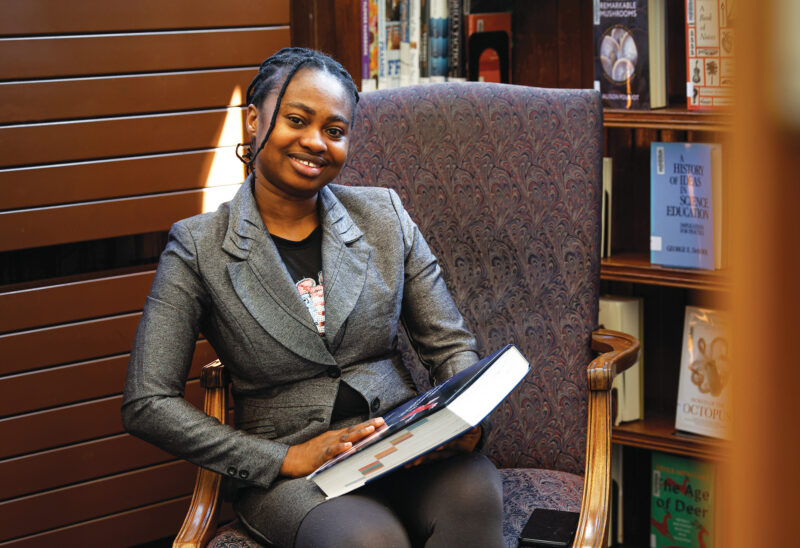 Oluwakemi Olokunboyo of Dover received a McNabb scholarship to study nursing at Great Bay Community College [Photo by Cheryl Senter]